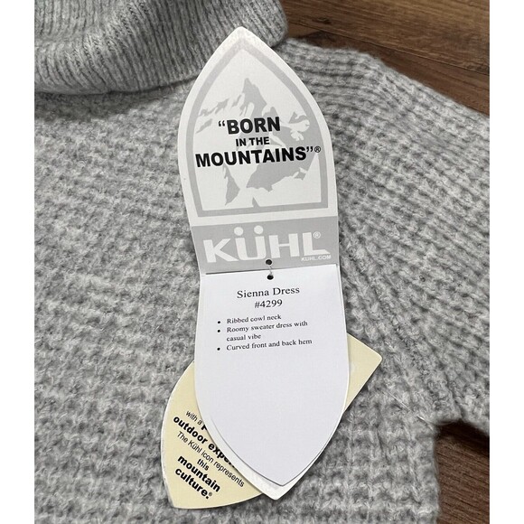 Kuhl Sienna Sweater Womens Small Knit Pullover Ribbed Cowl Neck Ash Gray - Picture 9 of 16